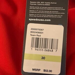 Speedo Team Red Swimwear